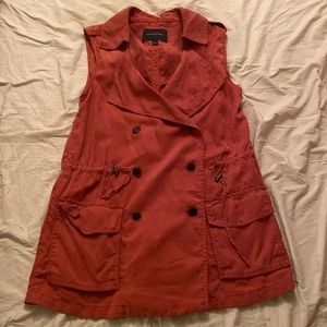 Banana Republic Double-Breasted Trench Vest
